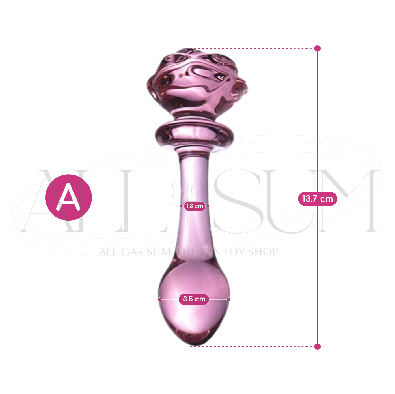 💖+ RoséSlay Glass Dildo Anal Plug +