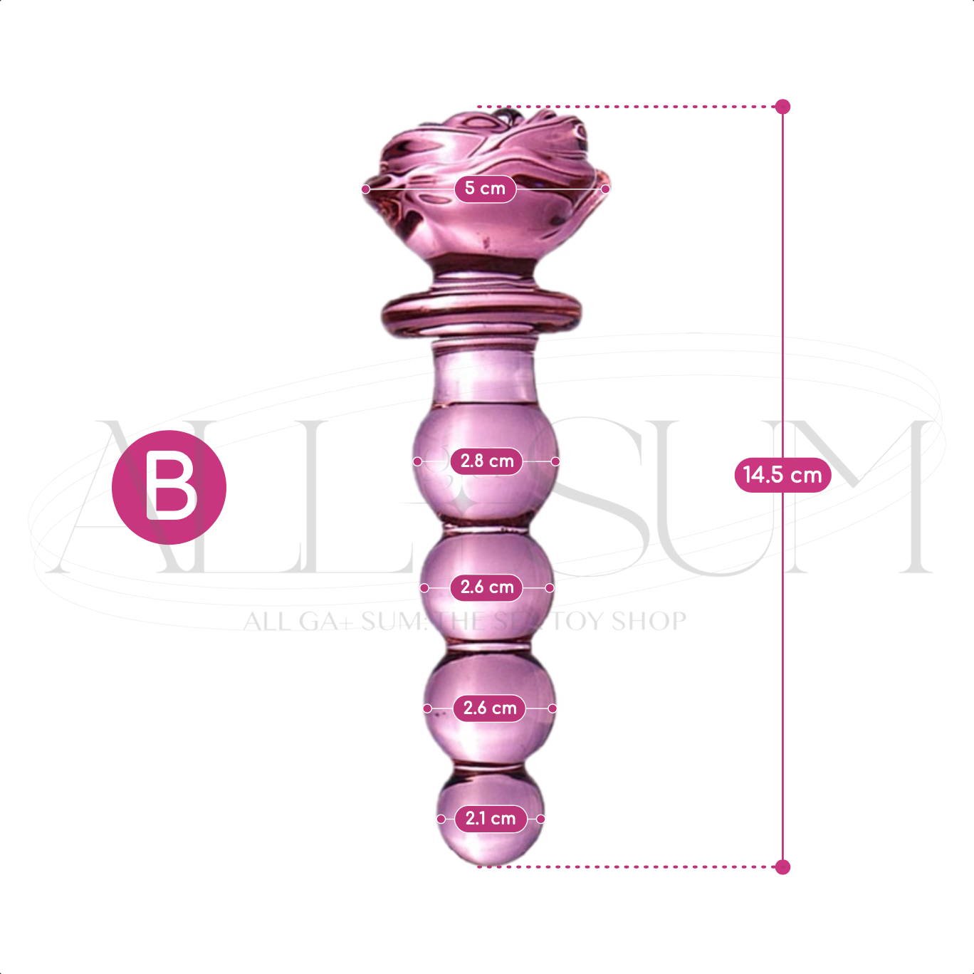 💖+ RoséSlay Glass Dildo Anal Plug +