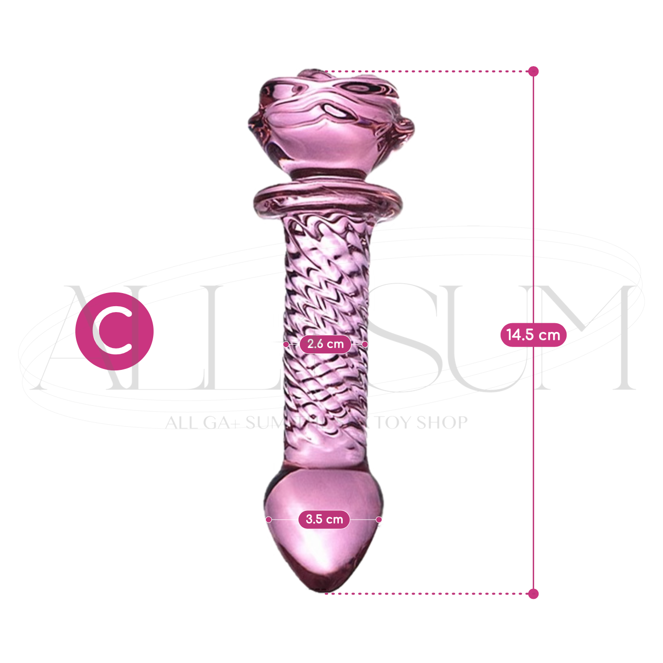 💖+ RoséSlay Glass Dildo Anal Plug +