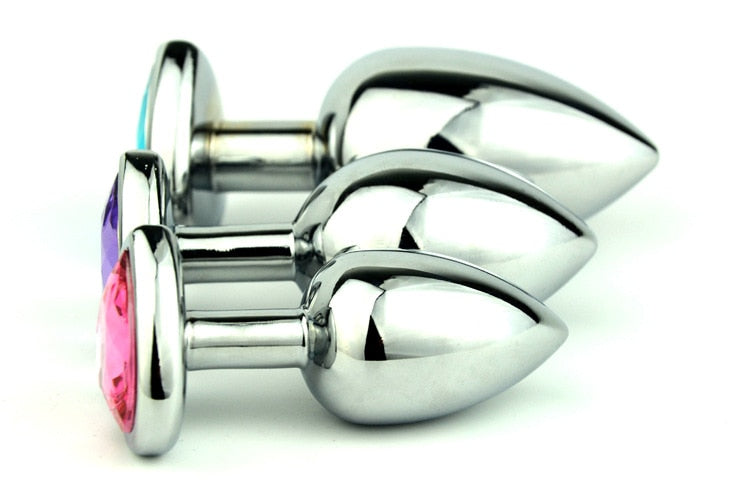 💖+ BeJeweled Steel Anal Plug +