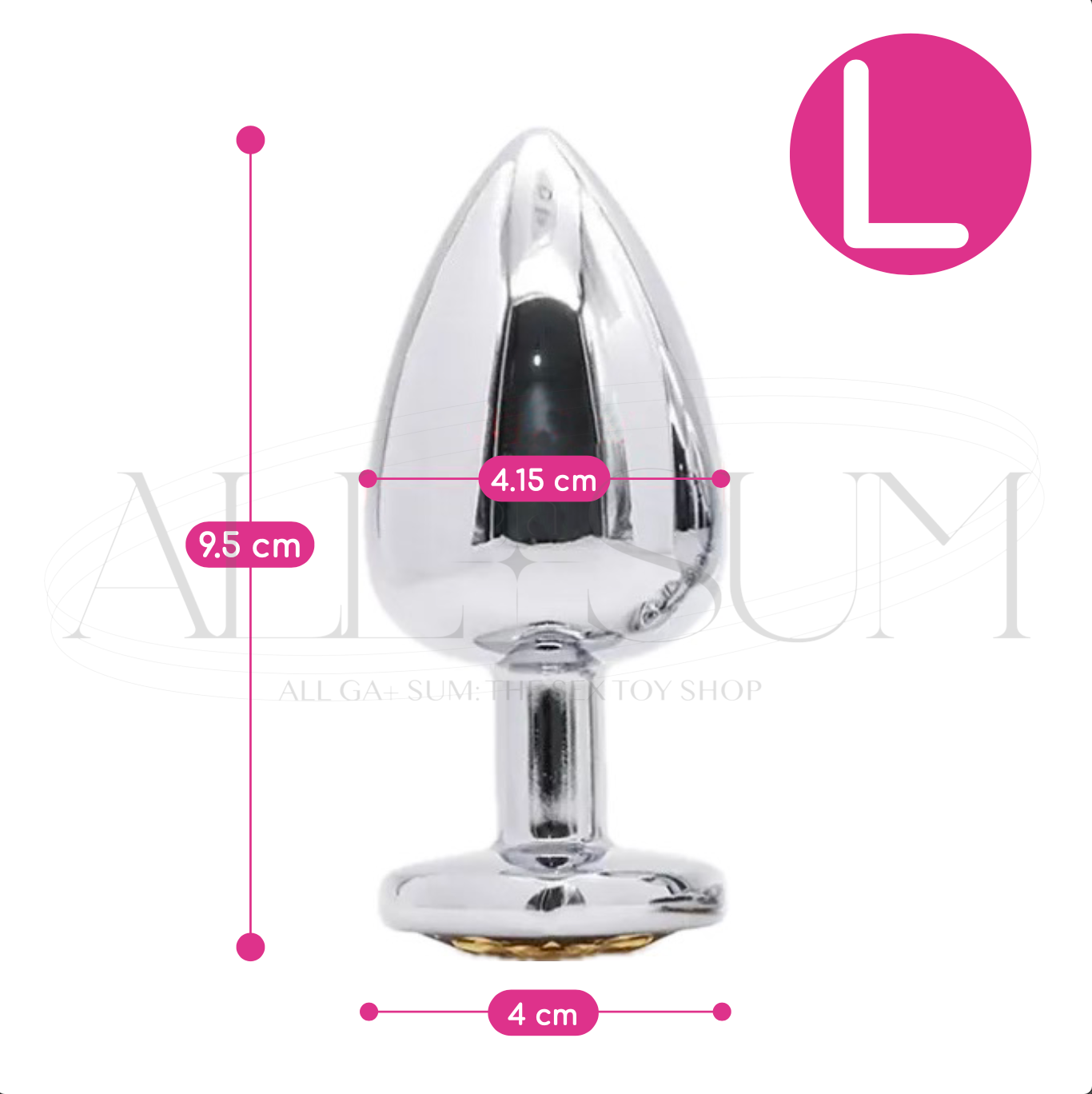 💖+ BeJeweled Steel Anal Plug +