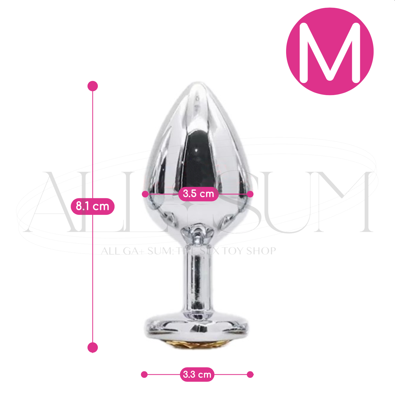 💖+ BeJeweled Steel Anal Plug +