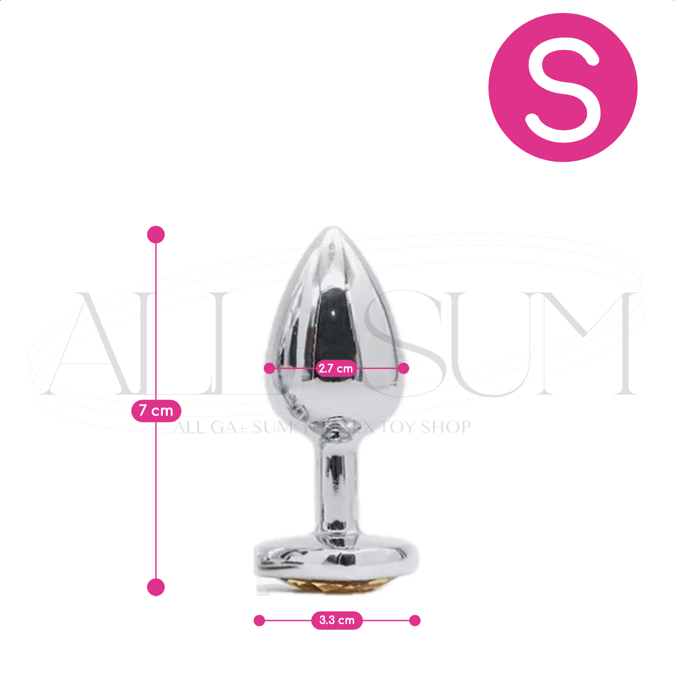 💖+ BeJeweled Steel Anal Plug +